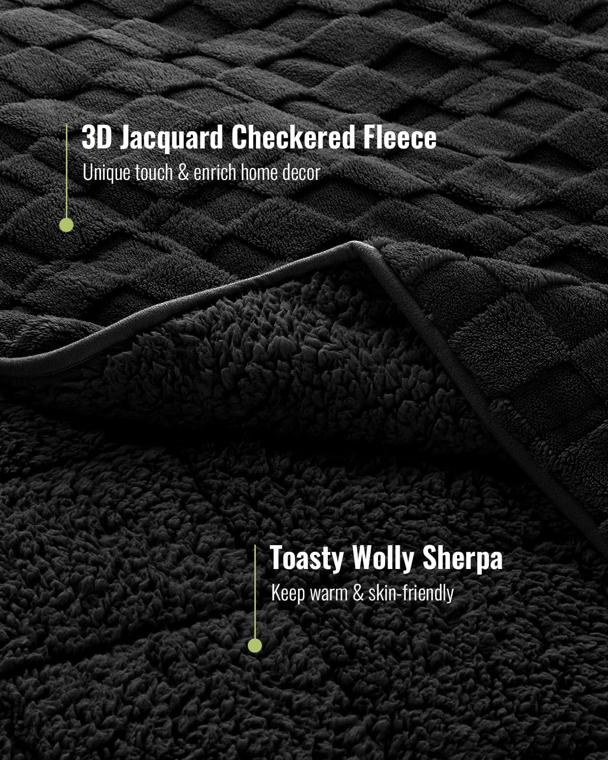 15lb Faux Fur & Sherpa Dual-Sided Weighted Blanket
